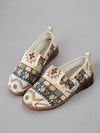 Geometric Embroidered Comfort Loafers: Stylish and Practical Work Shoes for Every Day