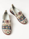 Geometric Embroidered Comfort Loafers: Stylish and Practical Work Shoes for Every Day