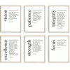 Faithful Inspirations: 6-Piece Bible Verse Wall Art Set - Ideal Gift for Home and Office Decor