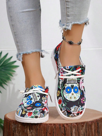 Halloween Inspired Women's Sneakers: Trendy Style for Spring and Autumn