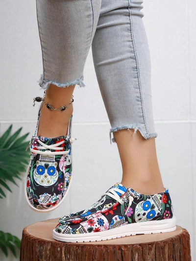 Halloween Inspired Women's Sneakers: Trendy Style for Spring and Autumn