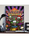 Space Clown Nightmare: Haunting Horror Movie Poster for Autumn Home Decor