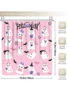 Spooky and Cute: Halloween Ghost Printed Shower Curtain Set