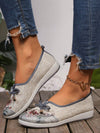 Spring Blossom Embroidered Floral Flat Casual Shoes for Women