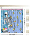 Ghoulishly Great Halloween Skull Bathroom Shower Curtain Set