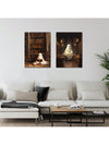 Gothic Ghost Art Canvas Posters - Dark Academia Decor for Home, Living Room, or Dorm