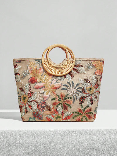 Trendy Women's Random Pattern Tote Bag – Perfect for Fashionable Days Out!