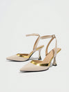 Classic Color Block Pointed Toe Stiletto Sandals: The Ultimate Formal Shoe