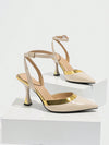 Classic Color Block Pointed Toe Stiletto Sandals: The Ultimate Formal Shoe