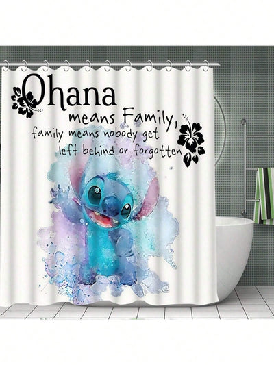 Chic Shower Curtain Gift Set: Modern Bathroom Decor with Curtain Toilet Mat & Hooks