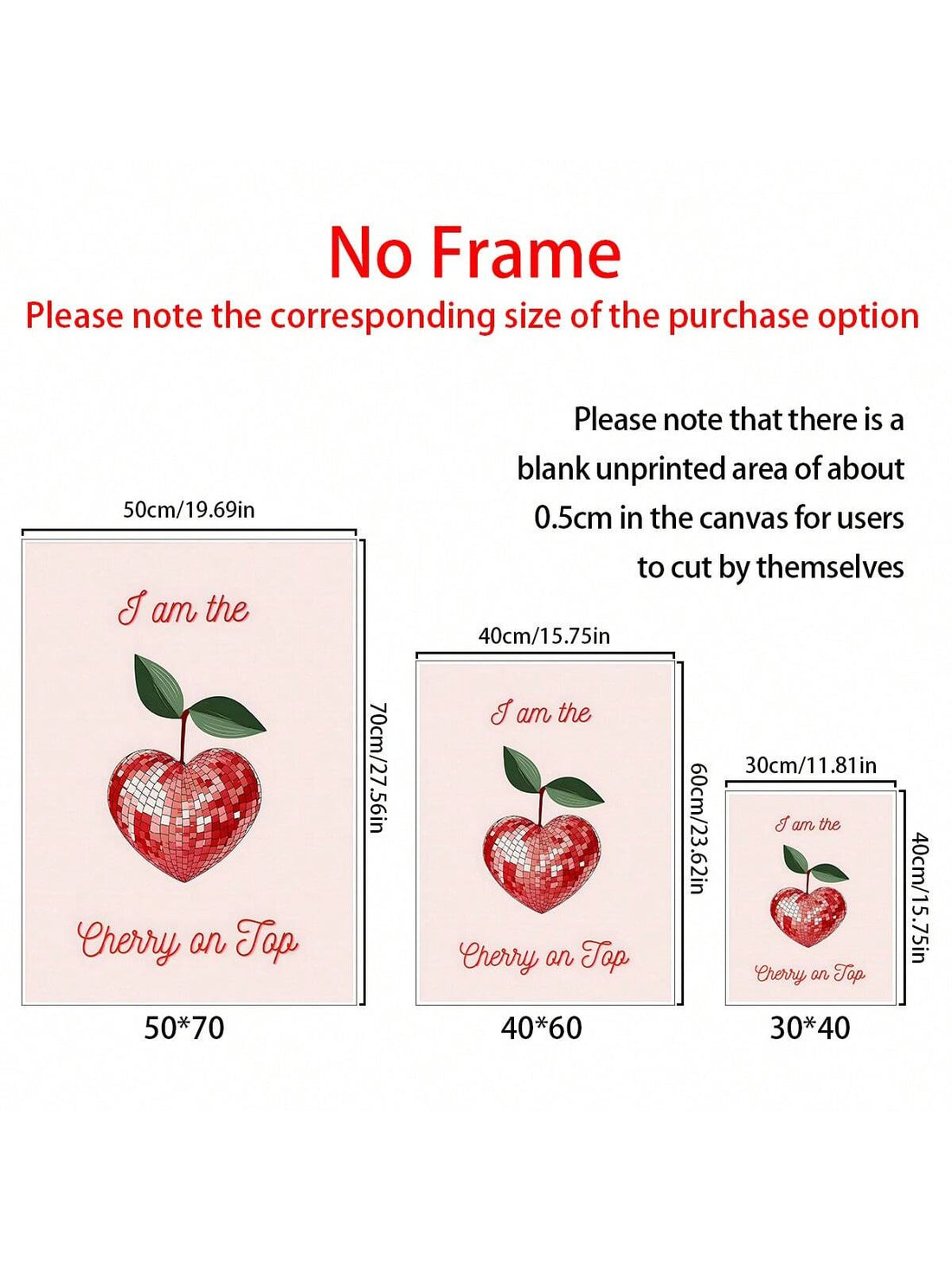 Add some funky and fun vibes to your home and kitchen decor with Cherry On Top's Disco Heart Wall Art! The perfect addition to any space, this canvas poster will bring a playful touch to your walls. Get ready to groove with this unique and quirky piece.