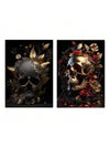 Enhance your living room decor with our Abstract Floral Skeletons &amp; Vintage Flowers Wall Art Set. Featuring intricate floral skeletons and vintage flowers, this set adds a unique touch to any space. Made with high-quality materials, these pieces are sure to impress. Elevate your home decor today.