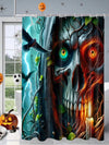 Spooky Shower Style: Halloween Printed Waterproof Bathroom Curtain with Hooks