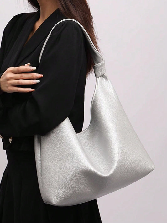 Chic French Retro Shoulder Bag: Stylish & Spacious Tote for Women