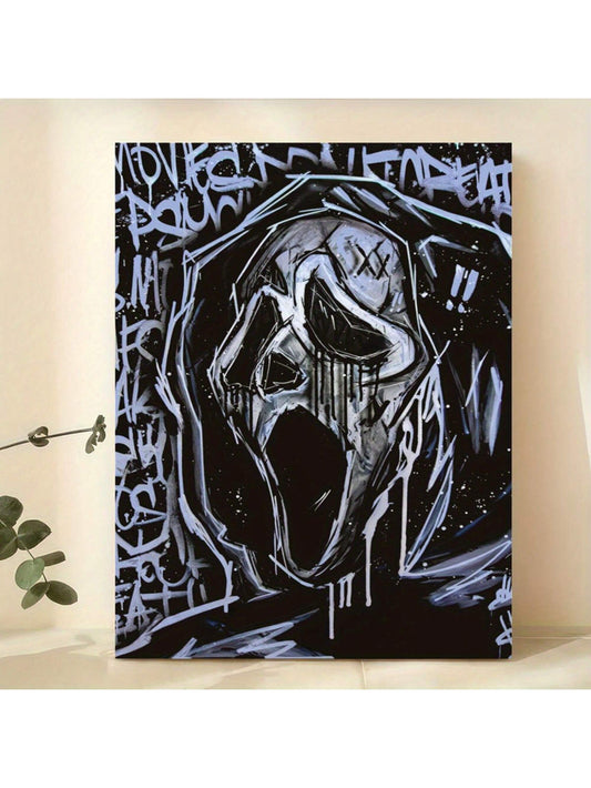 Introduce a spooky yet modern touch to your home or office with our Modern Ghostface Canvas Art. This piece features a unique design, perfect for Halloween decor. Made with high-quality materials, it will add a touch of eerie charm to any space.