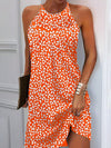 Chic Allover Print Halter Dress - Effortless Style for Any Occasion!