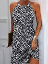 Chic Allover Print Halter Dress - Effortless Style for Any Occasion!