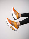 Brown Leopard Printed Thick Sole Sneakers: Stylish and Waterproof Comfort