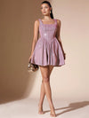 Sparkling Elegance: Women's Sleeveless Pleated Sequin Dress for All Seasons