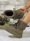 Warm Lace-Up Snow Boots: Stay Stylish and Cozy This Winter