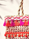 Radiate Boho Chic with the Women's Fringe Woven Handbag