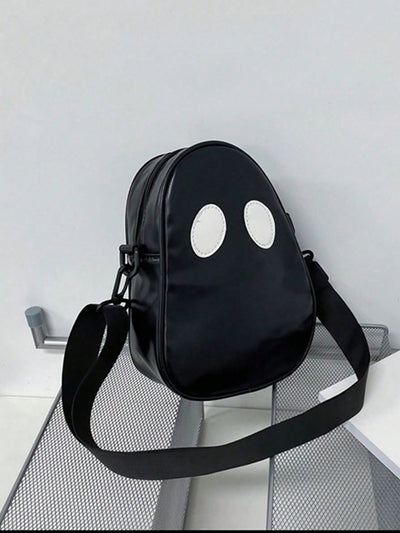 Spooky Chic Mini Cute Ghost Design Purse: The Perfect Novelty Crossbody Bag for Women