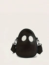 Spooky Chic Mini Cute Ghost Design Purse: The Perfect Novelty Crossbody Bag for Women