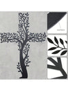 Modern Black Metal Cross Wall Décor - Stylish Accent for Living Room, Kitchen, and Home