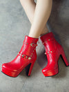 Chic & Stylish: Autumn/Winter Women's High Heel Platform Ankle Boots