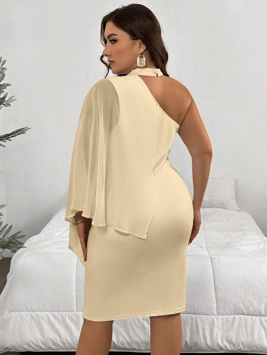 Make a statement at your next big celebration in this stunning one-shoulder chiffon dress! Designed for curves and confidence, this elegant piece features a graceful draped neckline and flowing fabric that moves beautifully with you. Perfect for graduations, weddings, or any special occasion where you want to feel absolutely fabulous. The soft chiffon material offers comfort without compromising on style, while the flattering silhouette celebrates your figure. Available in plus sizes because every woman des