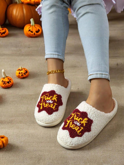 Spooky Trick or Treat Funny Slippers for Men and Women - Halloween Limited Edition