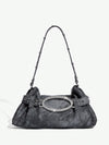 Stay Sweet, Cool, and Stylish on the Streets with this Retro Metallic Hobo Bag