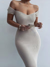 Ultimate Summer Glam: Women's Open Shoulder Bodycon Dress