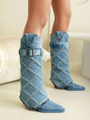 Trendy Tie-Dye Plaid Mid-Calf Boots: A Stylish Everyday Essential