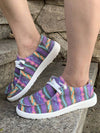 Comfortable and Stylish: Striped Casual Sports Shoes for Women