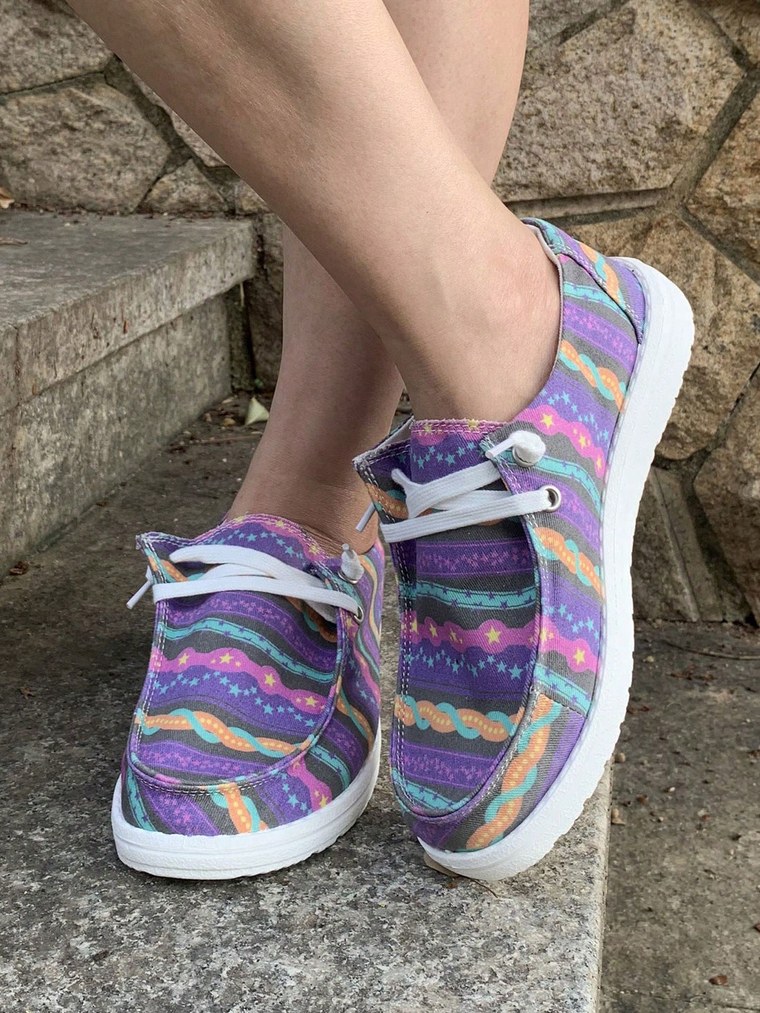 Experience style and comfort with our Striped Casual Sports Shoes for Women. Designed with both fashion and function in mind, these shoes will keep you comfortable on the go. Constructed with superior materials, these shoes provide the perfect mix of support and style for all your casual activities.