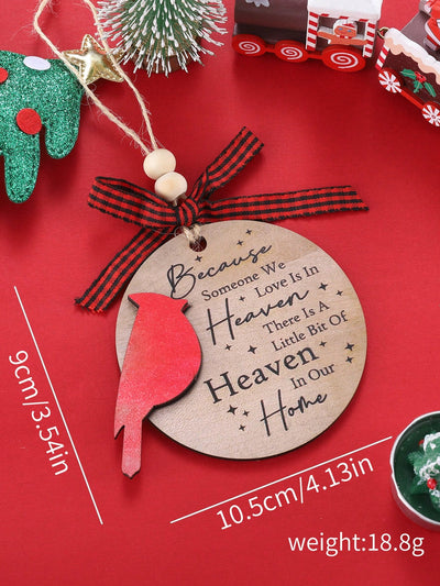 Elegant Red Cardinal Memorial Ornament for Cherished Memories