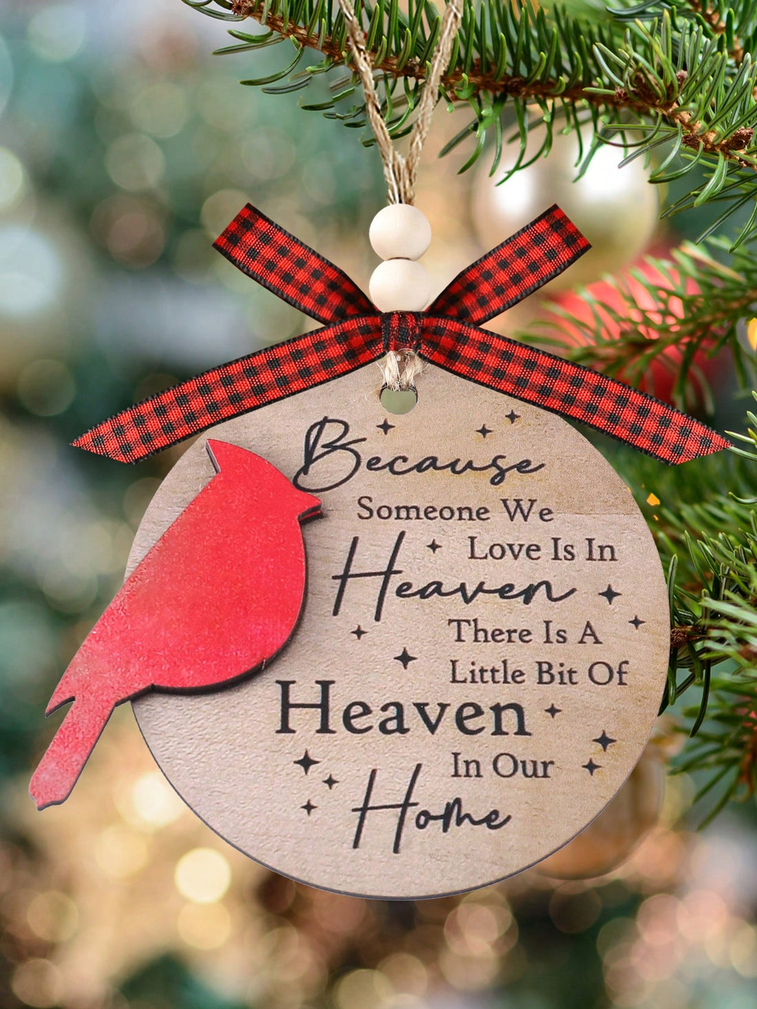 This Elegant Red Cardinal Memorial Ornament is the perfect way to honor and cherish the memory of a loved one. Its intricate design and striking color will serve as a lasting tribute for years to come. Made with high-quality materials, this ornament is a beautiful addition to any holiday decor.