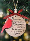 Elegant Red Cardinal Memorial Ornament for Cherished Memories