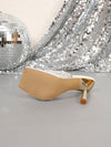 Sparkling Elegance: Rhinestone-Embellished High Heel Sandals for Women