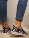 Skull and Rose Patterned Halloween Sneakers: Spooky Style with Comfortable Flair