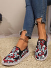 Skull and Rose Patterned Halloween Sneakers: Spooky Style with Comfortable Flair