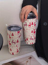 Festive Reindeer & Christmas Tree Insulated Tumbler - 20oz Travel Mug for Holiday Cheer