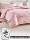 Strawberry Fields Forever: 3-Piece Children Bedding Set in Pink Polyester Reversible Design