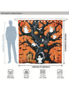 Vintage Pumpkin Ghost Tree Halloween Bathroom Set - Shower Curtain, Rug, Bath Mat & More!