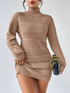 Cozy Chic: Women's Autumn & Winter Stand Collar Pullover Sweater Dress