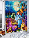 Spooky Pumpkin Nightmare: Halloween Horror Night Shower Curtain