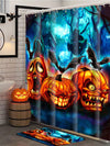 Spooky Pumpkin Nightmare: Halloween Horror Night Shower Curtain