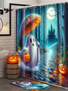 Spooky Pumpkin Nightmare: Halloween Horror Night Shower Curtain