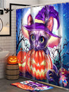 Spooky Pumpkin Nightmare: Halloween Horror Night Shower Curtain